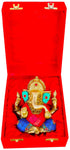 Brass Ganesh Ji Stone God Idol Statue 1.4Kg