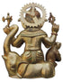 Brass Ganesh Ji Big With Elephant Statue 25.305Kg