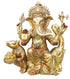 Brass Ganesh Ji Big With Elephant Statue 25.305Kg
