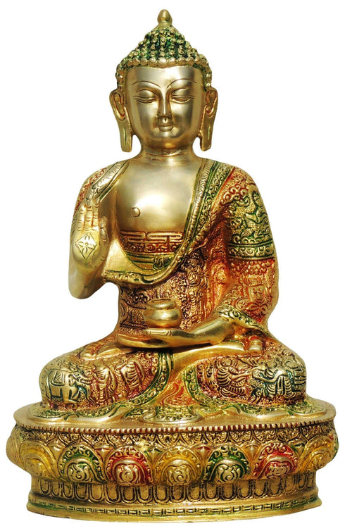 Brass Buddha Big Statue 3.88Kg