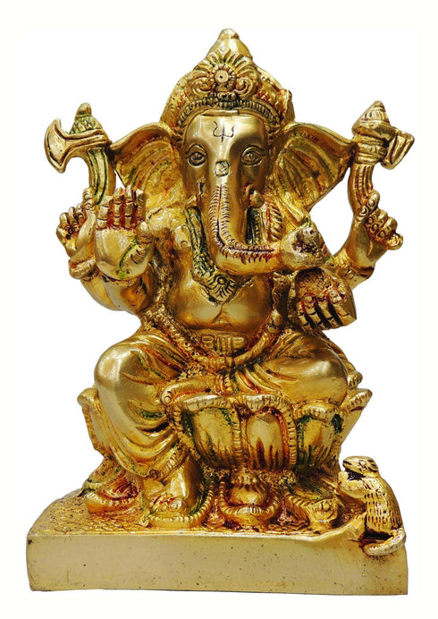 Brass Ganesh Ji God Idol Statue 1.6Kg