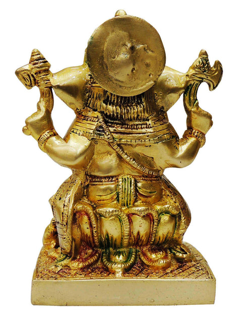 Brass Ganesh Ji God Idol Statue 1.6Kg