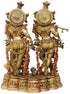 Brass Radha Krishna Platform God Idol 36.24Kg