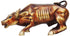 Brass Bull Idol Medium With Antique Finish 6.66Kg