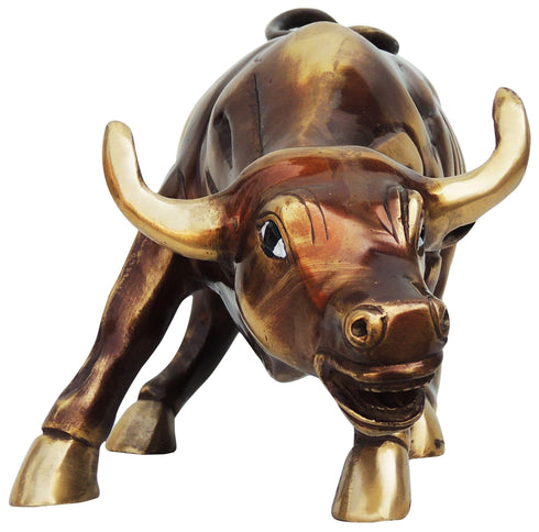 Brass Bull Idol Medium With Antique Finish 6.66Kg