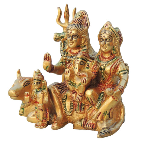 Brass Shiv Parivar Statue 1Kg