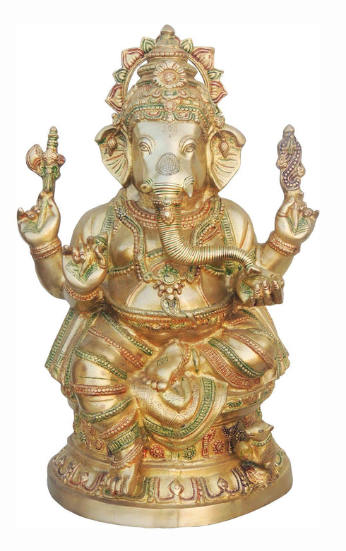 Brass Ganesh Ji Big Statue 26Kg
