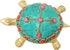 Brass Tortaoise With Coral Statue 0.4Kg