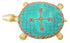 Brass Tortoise With Coral Stone Finish 0.83Kg