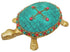 Brass Tortoise With Coral Stone Finish 0.83Kg