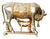 Brass Cow With Calf Statue 12.14Kg