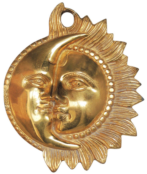 Brass Sun And Moon Statue 0.55Kg