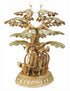Brass Tree Radha Krishna With Cow Statue 11.545Kg