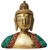 Brass Buddha Face Statue 0.34Kg