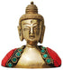 Brass Buddha Face Statue 0.34Kg