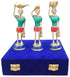 Brass Rajasthani Musical Statue Set Of 3 Pcs 1.28Kg