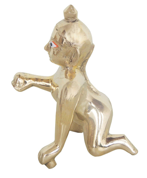 Brass Laddu Gopal God Idol Statue 0.74Kg