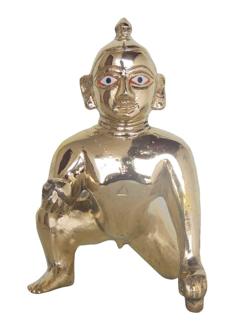 Brass Laddu Gopal God Idol Statue 1.2Kg