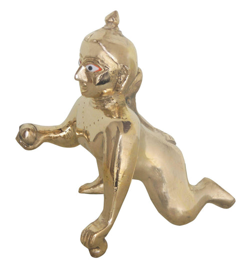 Brass Laddu Gopal God Idol Statue 1.2Kg