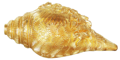 Brass Shankh Statue 2.14Kg