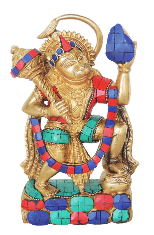Brass Hanuman Ji Statue 2.62Kg
