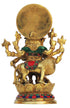 Brass Drishti Ganesh Stone Statue 2.3Kg