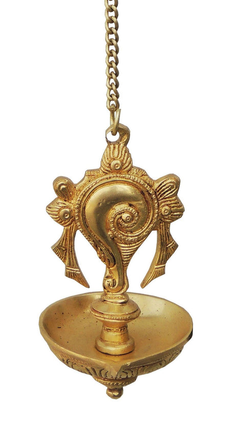 Brass Wall Hanging Shank Deepak 0.695Kg
