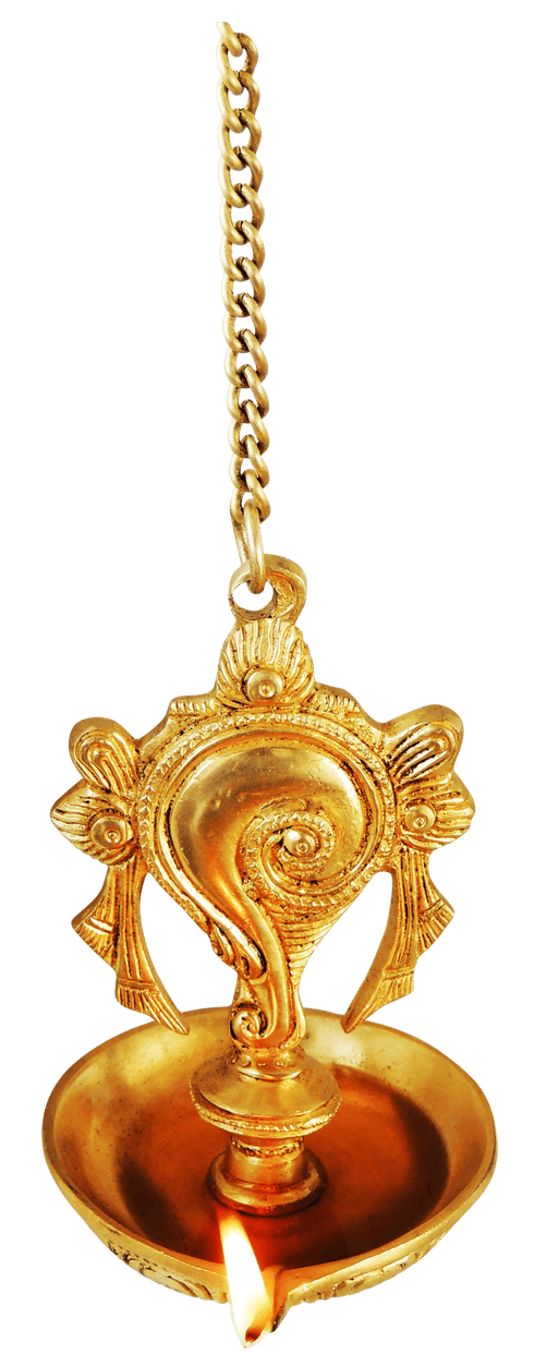 Brass Wall Hanging Shank Deepak 0.695Kg
