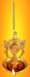 Brass Wall Hanging Shank Deepak 0.695Kg