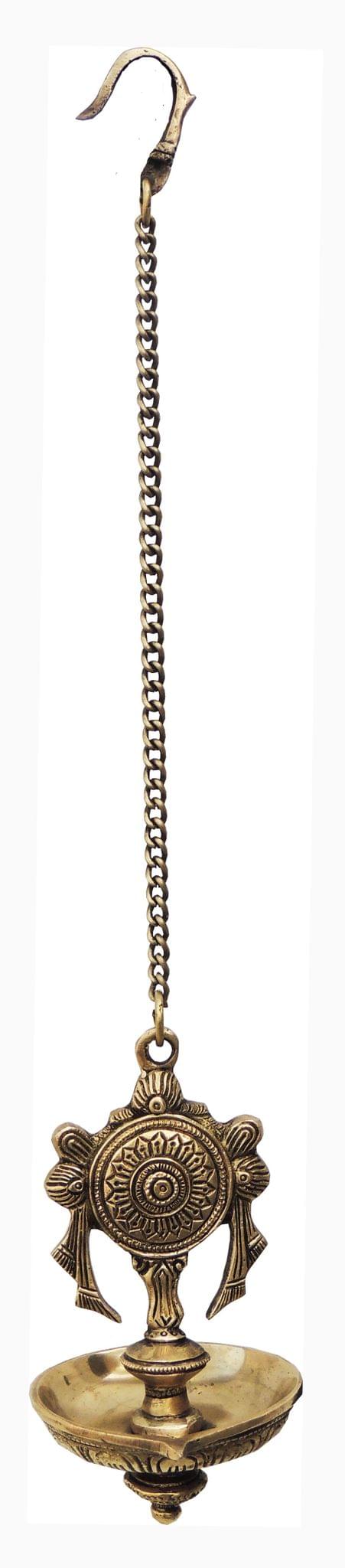 Brass Wall Hanging Shank Antique Deepak 0.68Kg