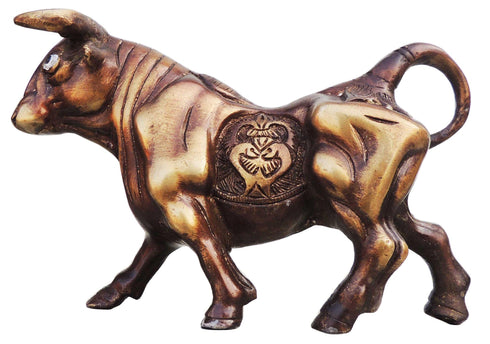 Brass Table Bull Statue 1.65Kg