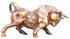 Brass Runnng Bull Statue 1.415Kg