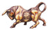 Brass Runnng Bull Statue 1.415Kg