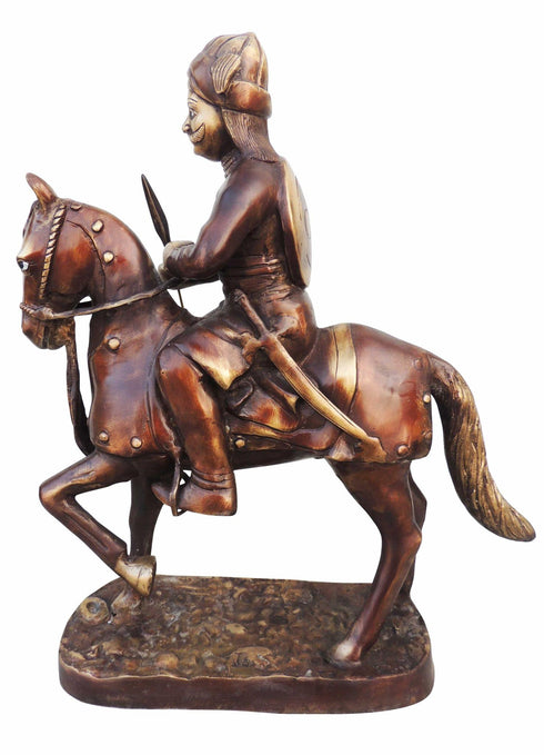 Brass Maharana Pratap Statue 16.4Kg