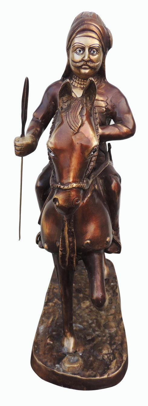 Brass Maharana Pratap Statue 16.4Kg