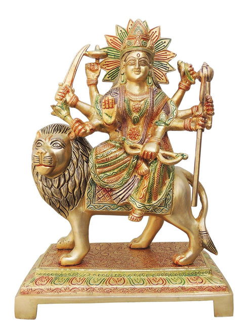 Brass Durga Ji Goddess Idol Statue 5.4Kg