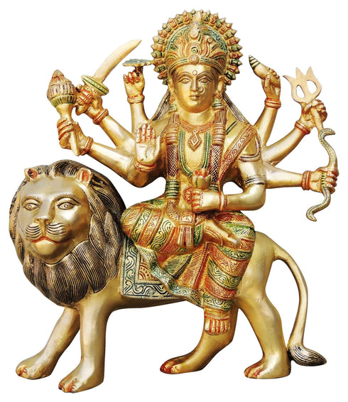Brass Durga Ji Goddess Idol Statue 6.5Kg