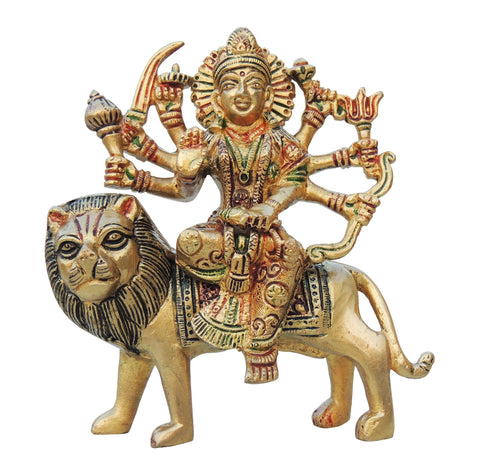 Brass Durga Ji Idol Statue 1Kg