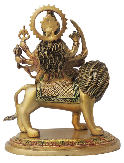 Brass Durga Ji Idol Statue 3.34Kg