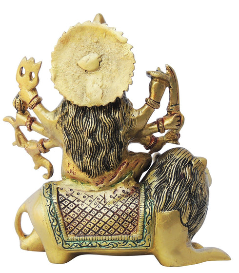 Brass Durga Ji Goddess Idol Statue 2.16Kg