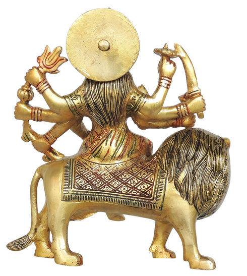 Brass Durga Ji Idol Statue 3.16Kg