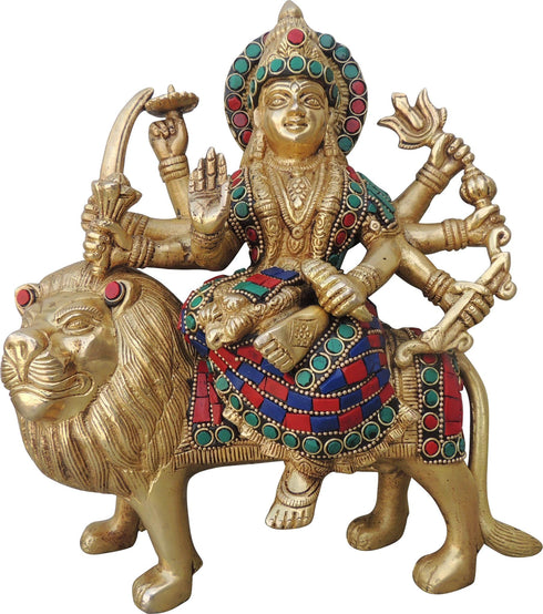 Brass Durga Ji Goddess Idol 3.15Kg