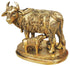 Brass Cow With Calf Statue 2.2Kg