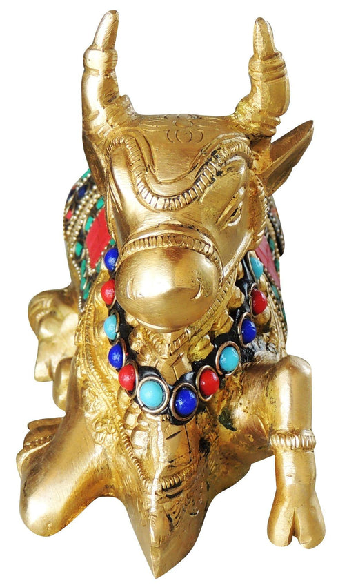 Brass Nandi Idol Statue 1.49Kg