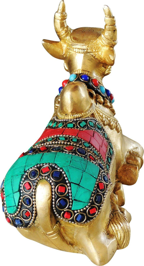 Brass Nandi Idol Statue 1.49Kg