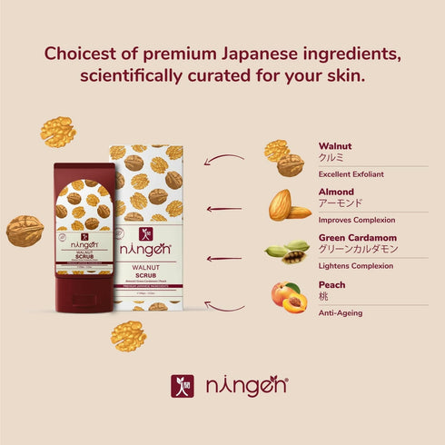Ningen Walnut Face Scrub