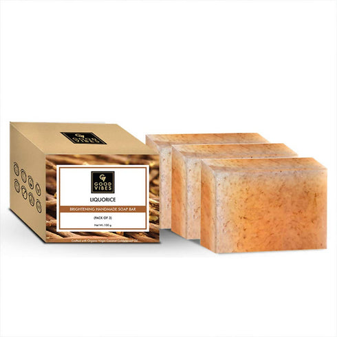 Good Vibes Liquorice Brightening Handmade Soap Bar 100g