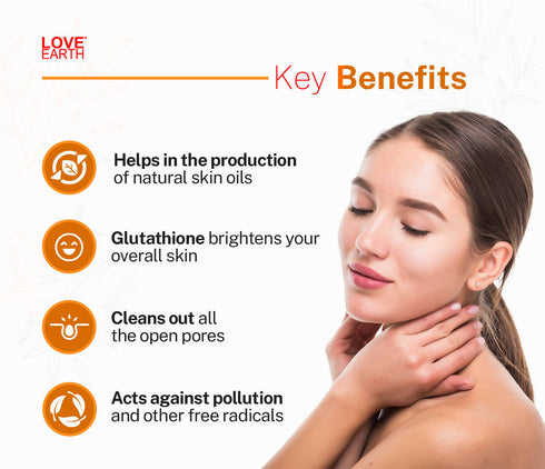 Love Earth Vitamin C and Glutathione Cream Scrub
