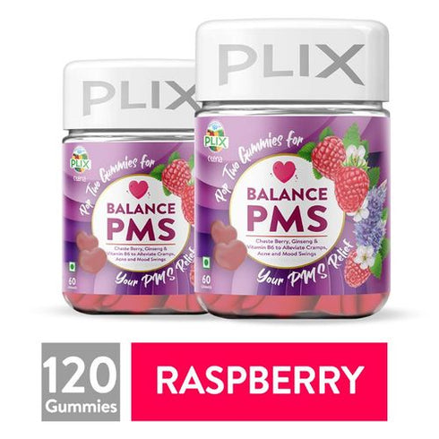 Plix Balance PMS GummiesRaspberry