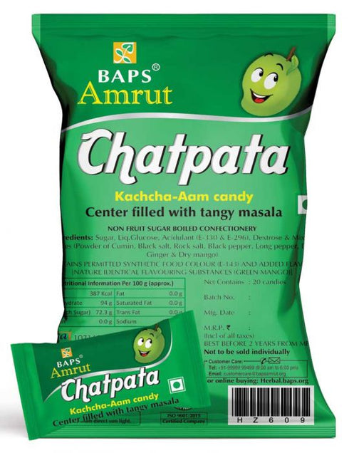 Baps Amrut Chatpata Kachcha-Aam candy 20nos